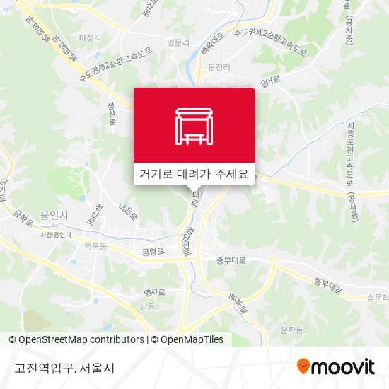 고진역입구 지도