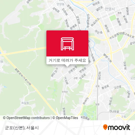 군포(산본) 지도