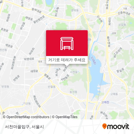 서천마을입구 지도