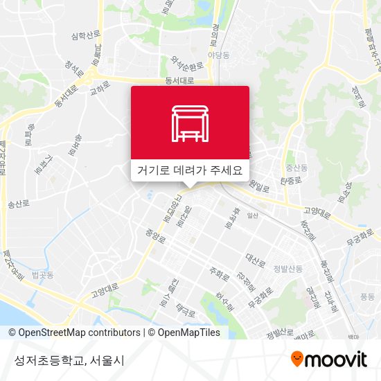 성저초등학교 지도