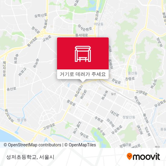 성저초등학교 지도