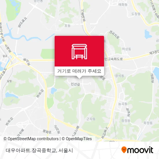 대우아파트.장곡중학교 지도