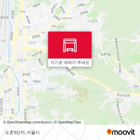 도촌5단지 지도