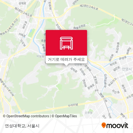 연성대학교 지도