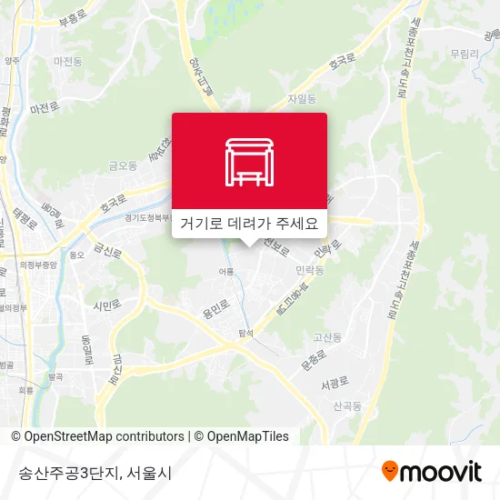 송산주공3단지 지도