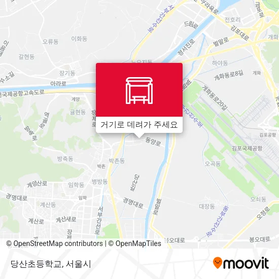 당산초등학교 지도