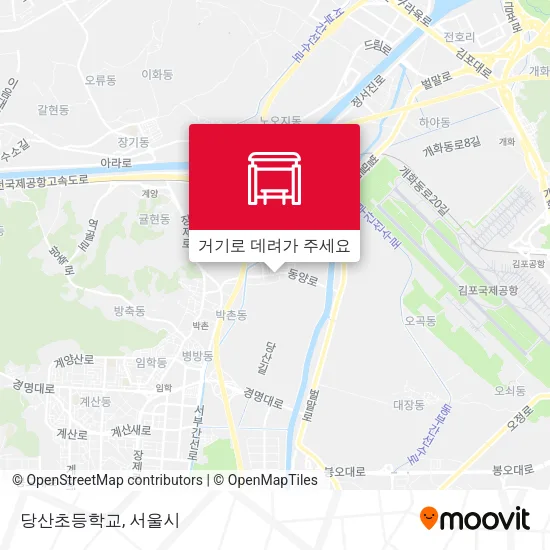 당산초등학교 지도