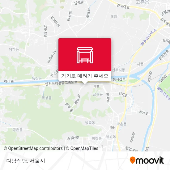 다남식당 지도