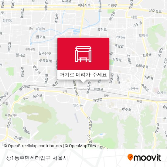 상1동주민센터입구 지도