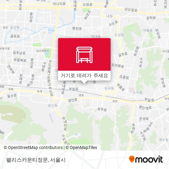 팰리스카운티정문 지도