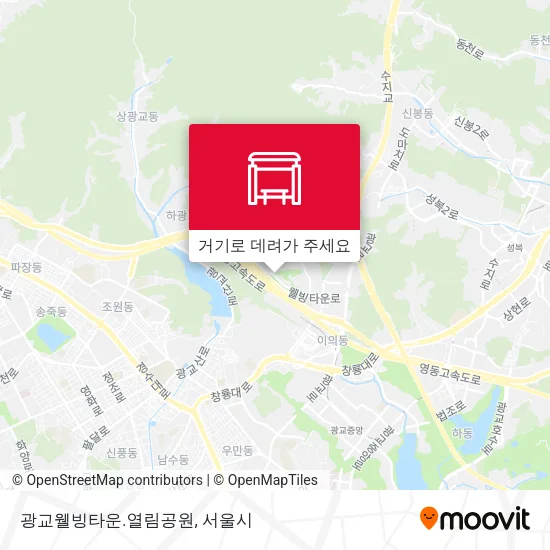 광교웰빙타운.열림공원 지도