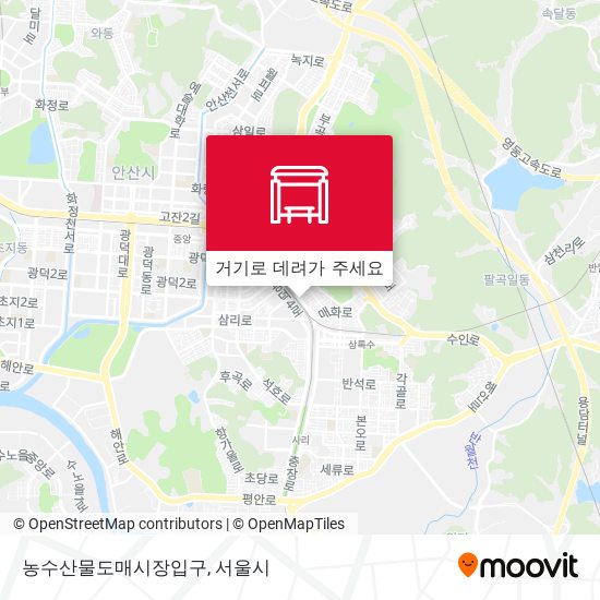 농수산물도매시장입구 지도