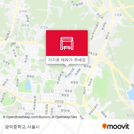 광덕중학교 지도