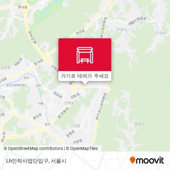 Lh민락사업단입구 지도