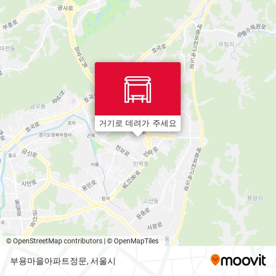 부용마을아파트정문 지도