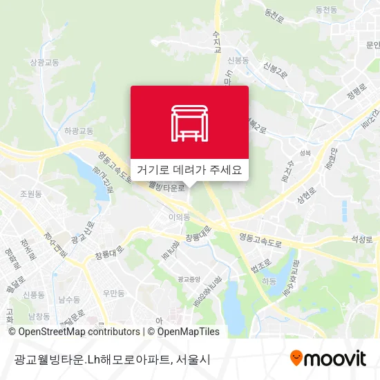 광교웰빙타운.Lh해모로아파트 지도