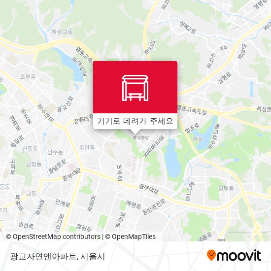 광교자연앤아파트 지도