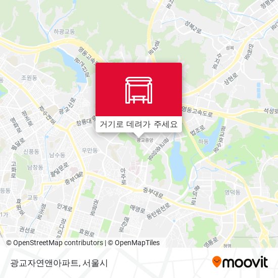 광교자연앤아파트 지도