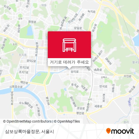 삼보상록마을정문 지도