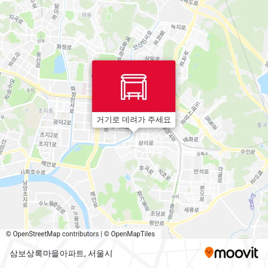 삼보상록마을아파트 지도