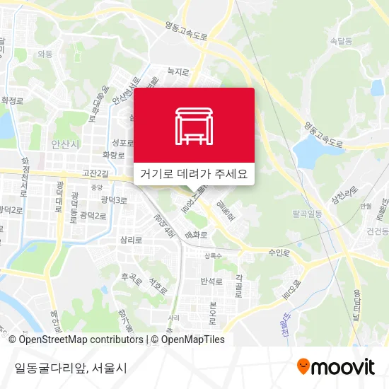 일동굴다리앞 지도