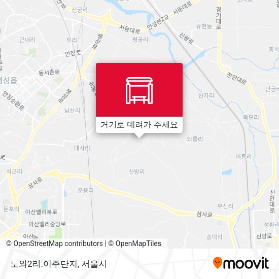 노와2리.이주단지 지도