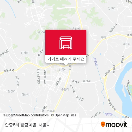 안중5리.황금마을 지도