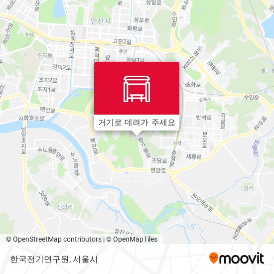 한국전기연구원 지도