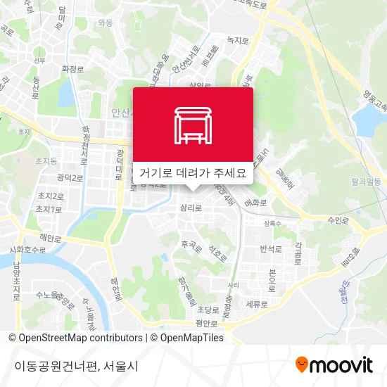 이동공원건너편 지도