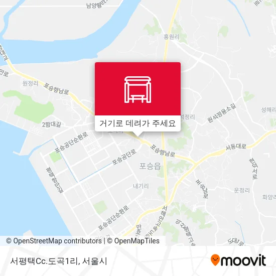 서평택Cc.도곡1리 지도
