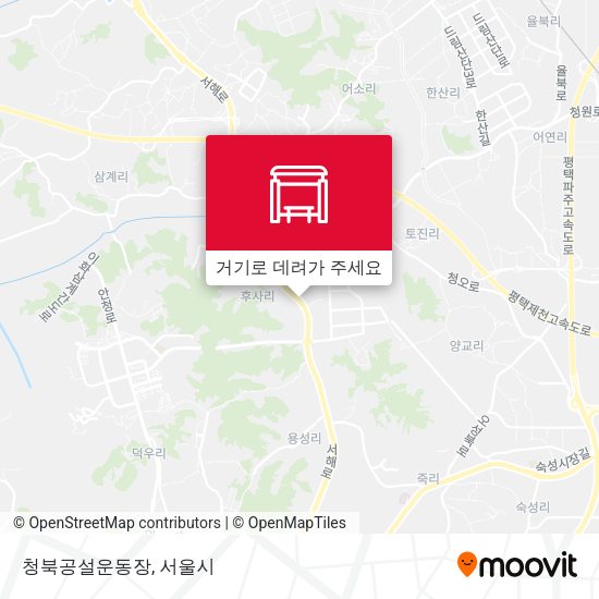 청북공설운동장 지도