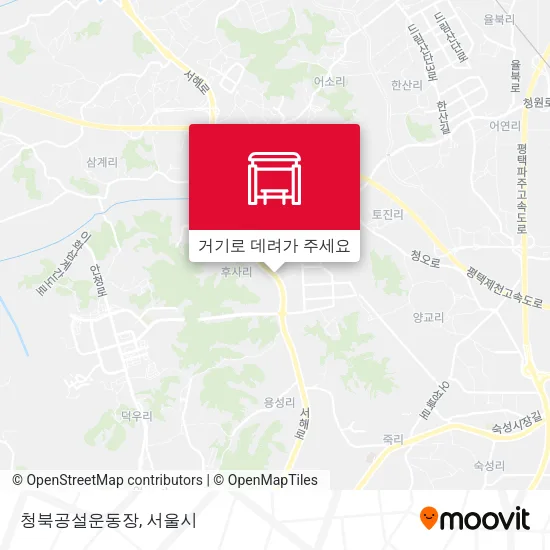 청북공설운동장 지도