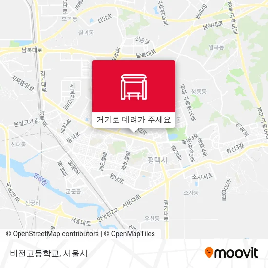 비전고등학교 지도