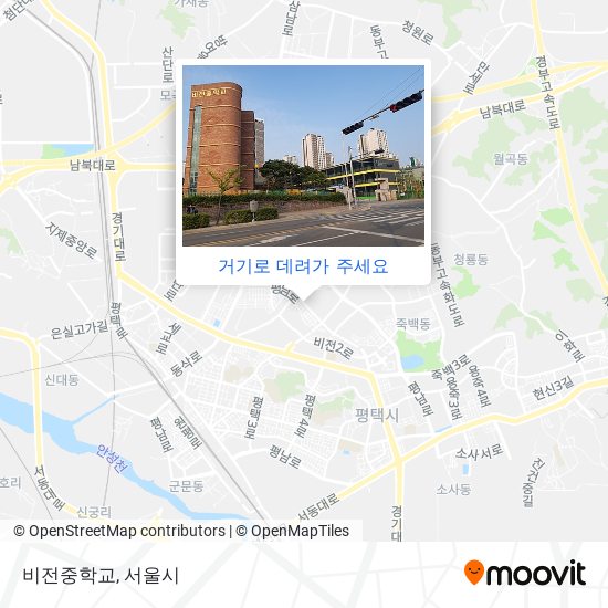 비전중학교 지도