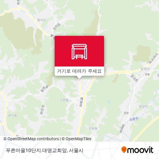 푸른마을10단지.대명교회앞 지도