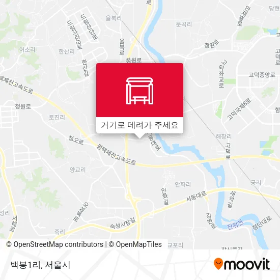 백봉1리 지도