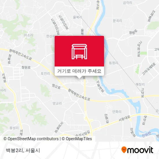 백봉2리 지도