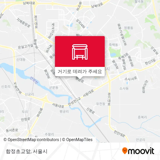 합정초교앞 지도