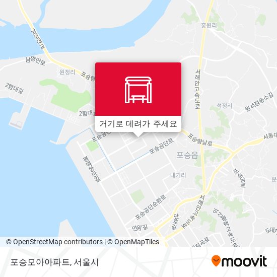 포승모아아파트 지도