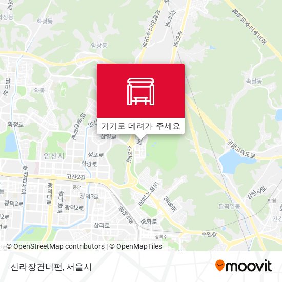 신라장건너편 지도