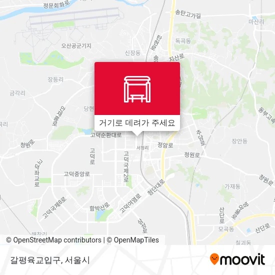 갈평육교입구 지도