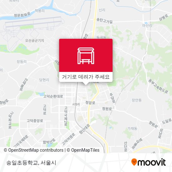 송일초등학교 지도