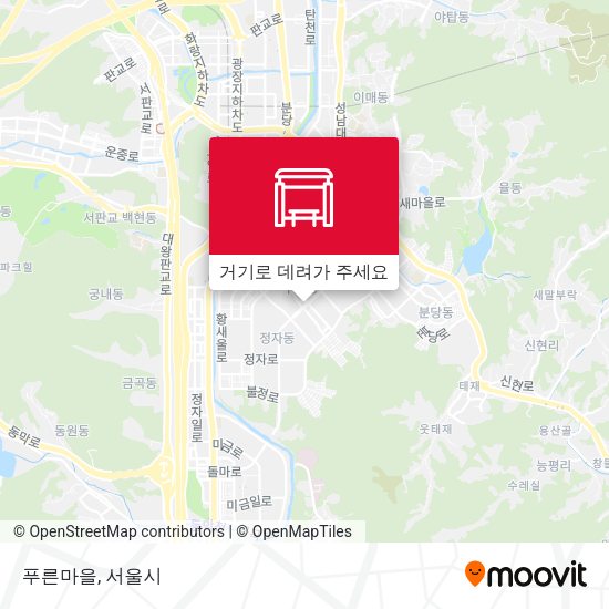 푸른마을 지도