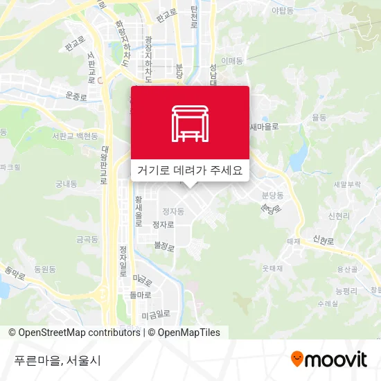 푸른마을 지도