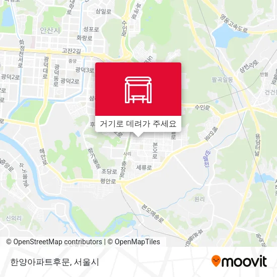 한양아파트후문 지도