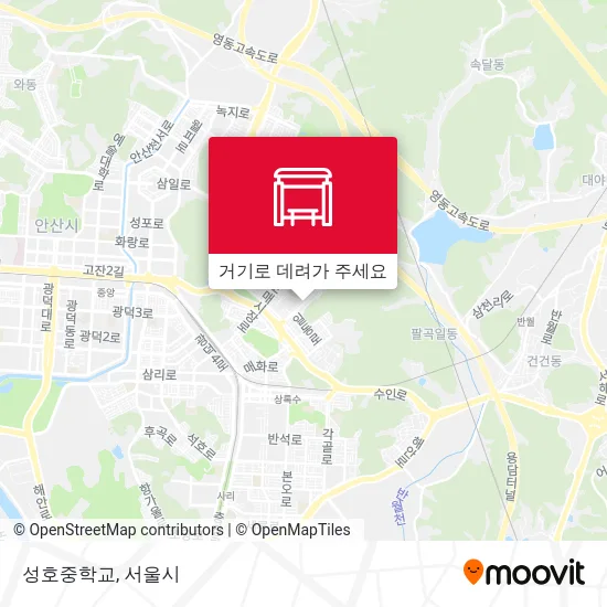 성호중학교 지도