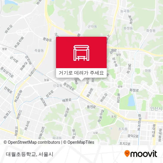 대월초등학교 지도