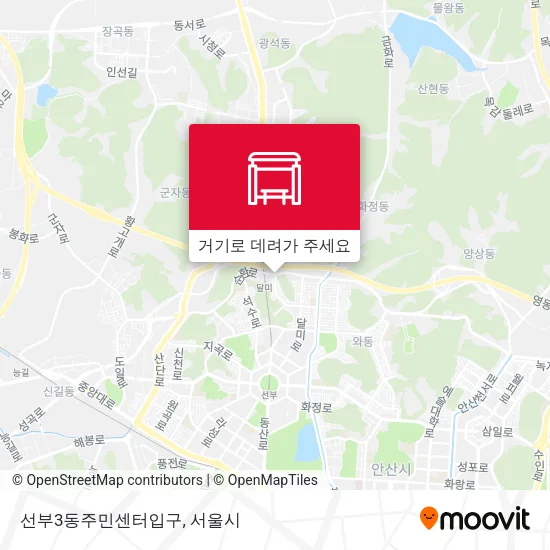 선부3동주민센터입구 지도