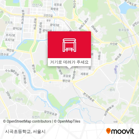 시곡초등학교 지도