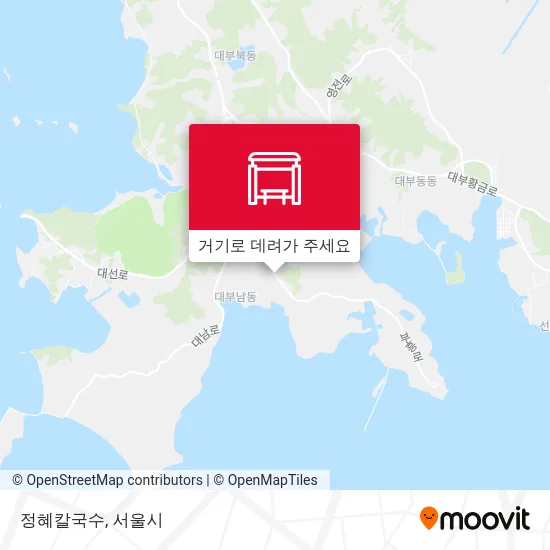 정혜칼국수 지도